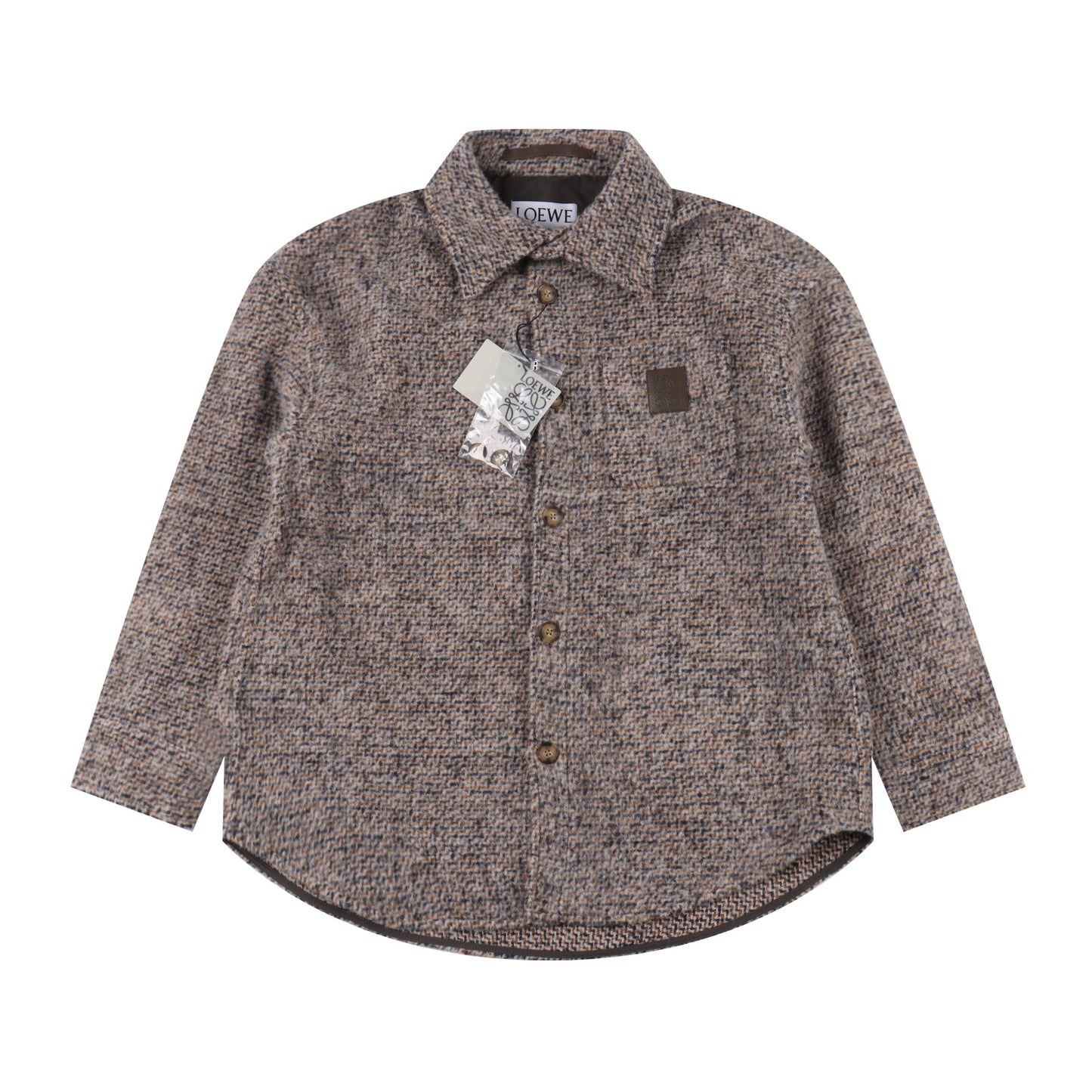LOEWE WOOL BLEND OVERSHIRT - SUPER CLONE