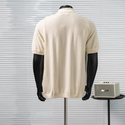 STONE ISLAND WAFFLE KNIT POLO SHIRT– 1:1 HIGH END