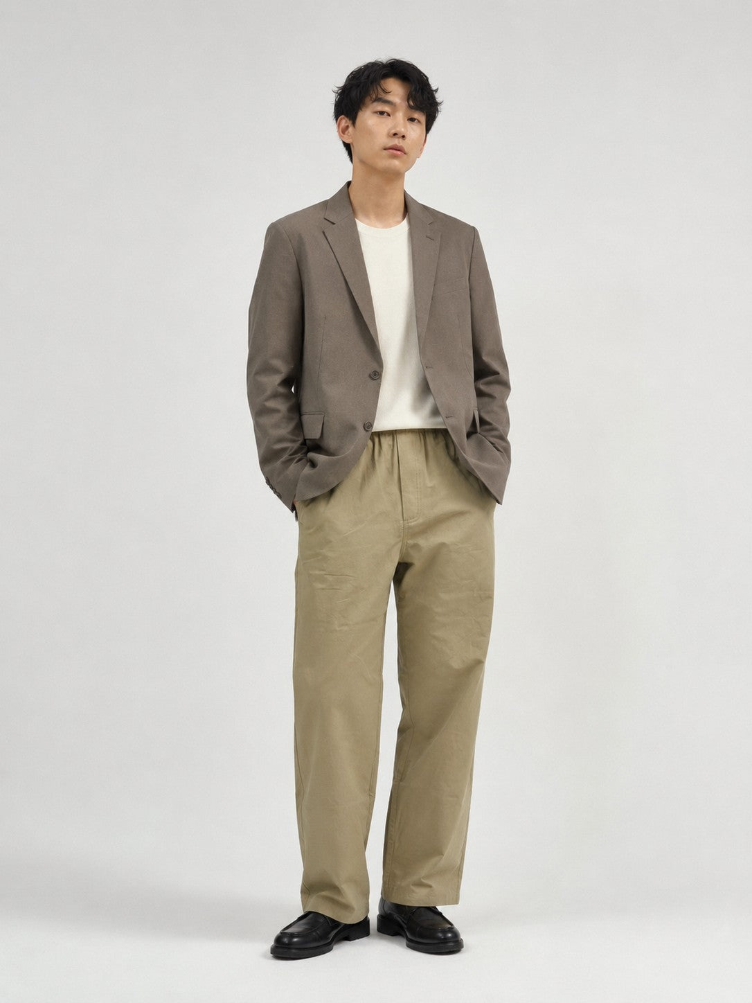 PRADA TWO-TONE LETTER LOGO LINEN-COTTON CASUAL TRACK PANTS – 1:1 HIGH END