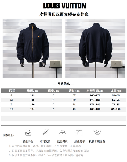 LOUIS VUITTON REVERSIBLE MONOGRAM ZIP JACKET– 1:1 HIGH END