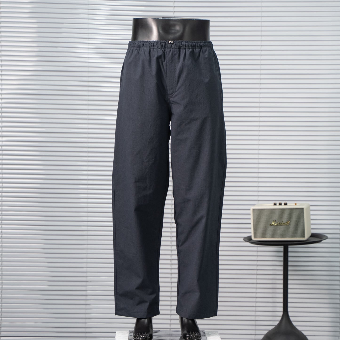 PRADA TWO-TONE LETTER LOGO LINEN-COTTON CASUAL TRACK PANTS – 1:1 HIGH END