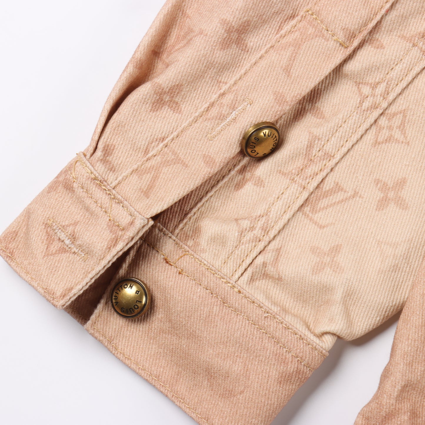 LOUIS VUITTON MONOGRAM DENIM SHIRT JACKET – BEIGE VINTAGE EDITION – mit Tags – 1:1 HIGH END