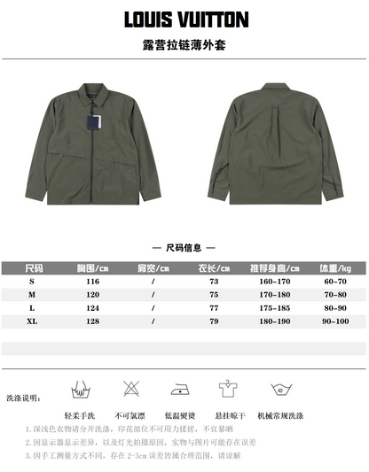 LOUIS VUITTON LIGHT ZIP JACKET – Olive Green Edition – 1:1 HIGH END