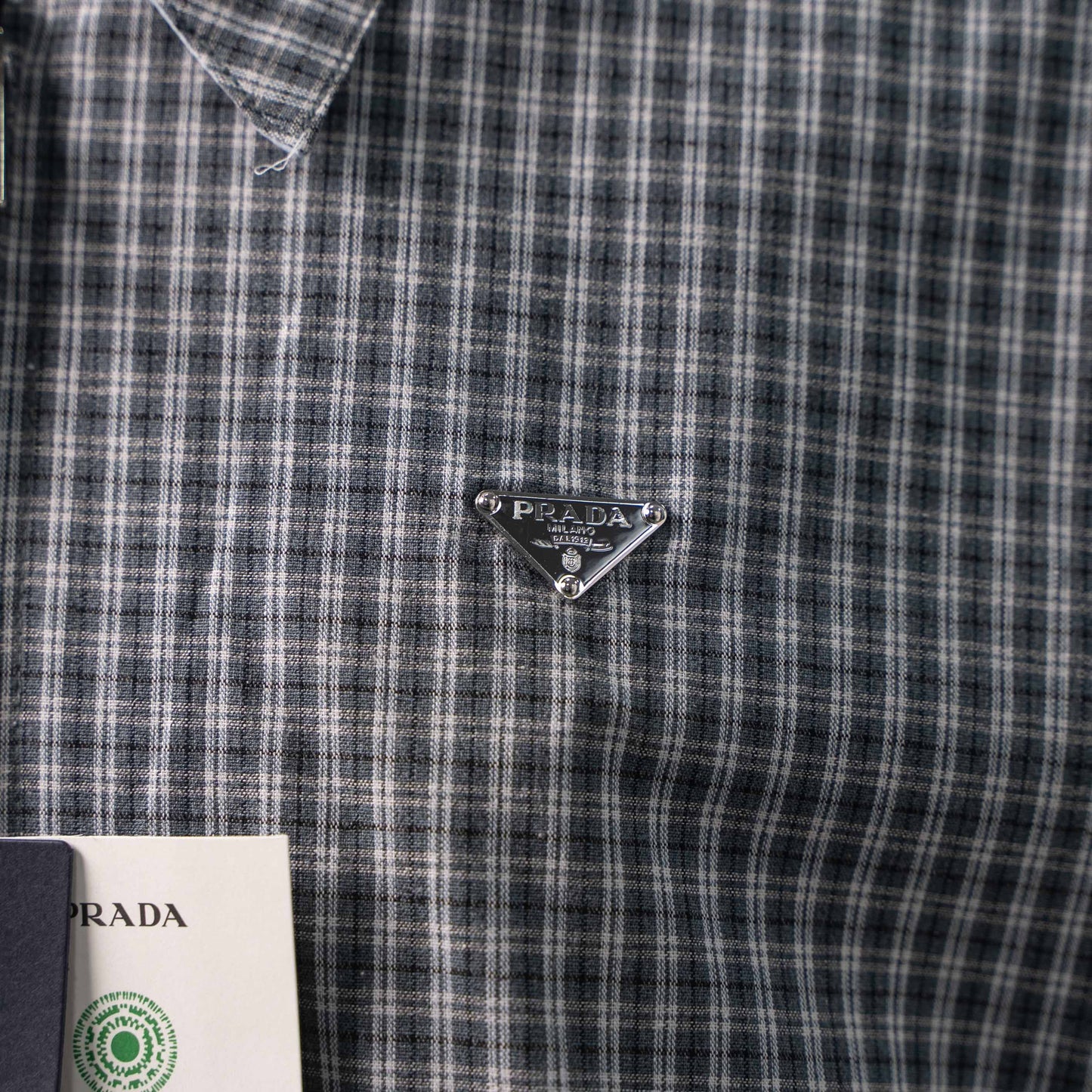 PRADA TRIANGLE LOGO CHECK REVERSIBLE COLLAR JACKET – 1:1 HIGH END