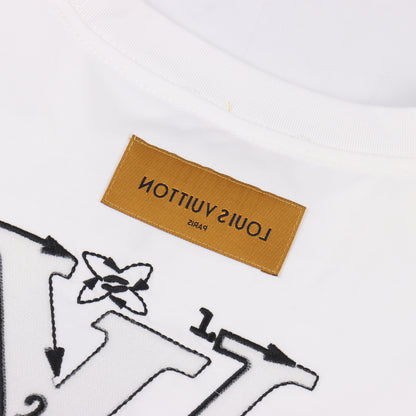 LOUIS VUITTON T-SHIRT - SCHWARZ / WEIß - SUPER CLONE 260g