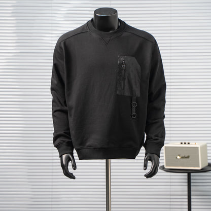 LOUIS VUITTON MONOGRAM ZIP POCKET CREWNECK SWEATSHIRT – 1:1 HIGH END