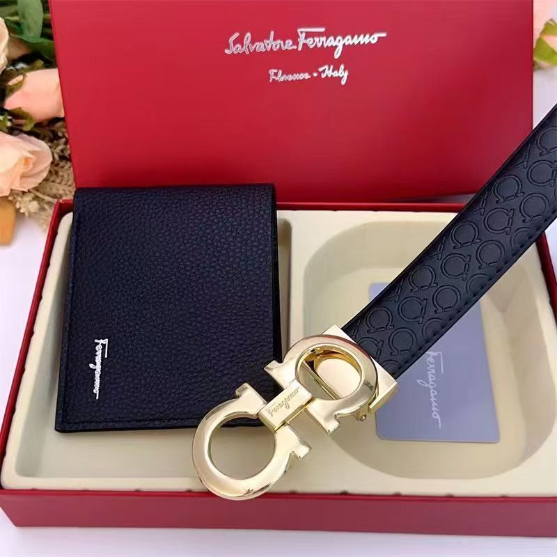 GÜRTEL & WALLET SETS - VERSCHIEDENE MARKEN - OVP MIT BOX