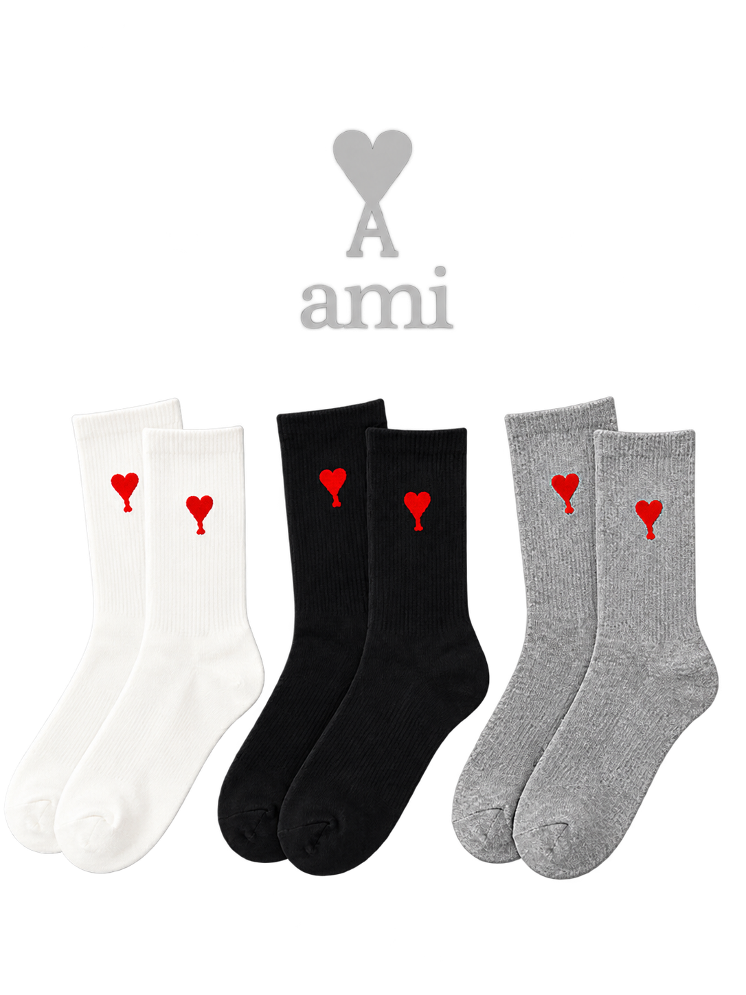 AMI SOCKS COLLECTION - FREE SIZE - LONG – HIGH QUALITY 1:1