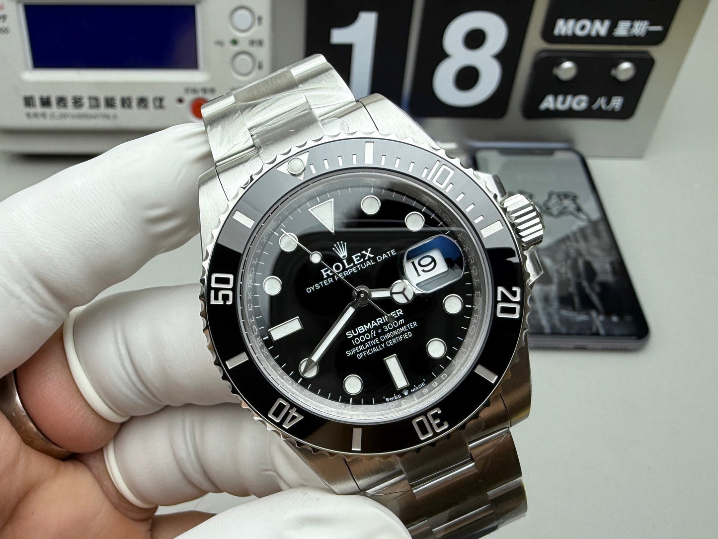 Rolex Datejust 41 mm, cadran gris, lunette plate - SUPER CLONE - MOUVEMENT SUISSE - Bracelet Jubilee
