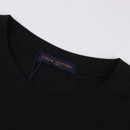 LOUIS VUITTON T-SHIRT - SCHWARZ / WEIß - SUPER CLONE 260g