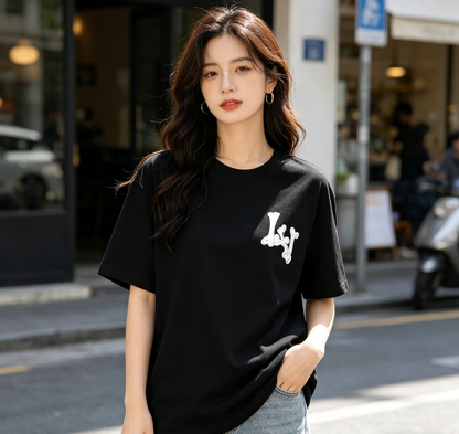 LOUIS VUITTON T-SHIRT - SCHWARZ / WEIß - SUPER CLONE 260g