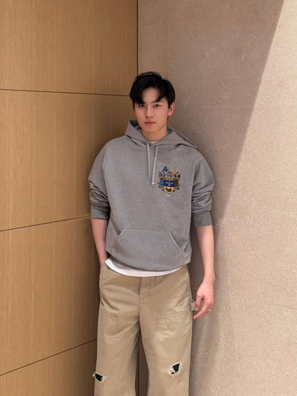 DIOR EMBROIDERED CREST HOODIE – 1:1 HIGH END