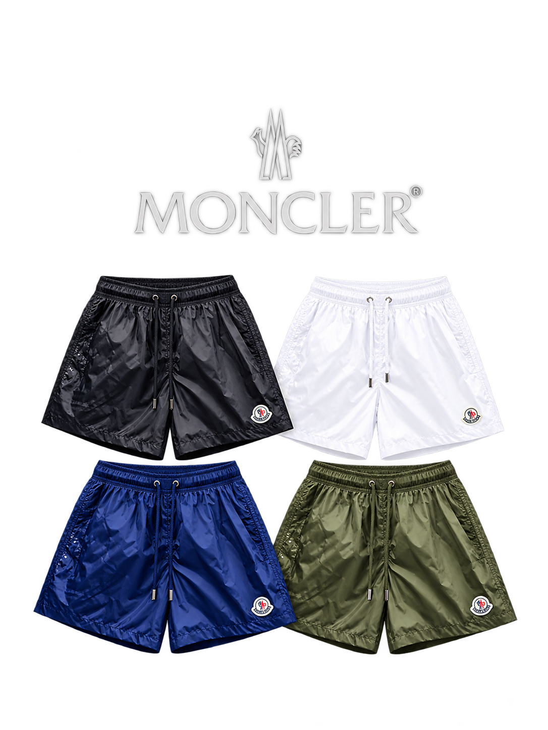 MONCLER EMBROIDERED LOGO SWEAT SHORTS – 1:1 HIGH END