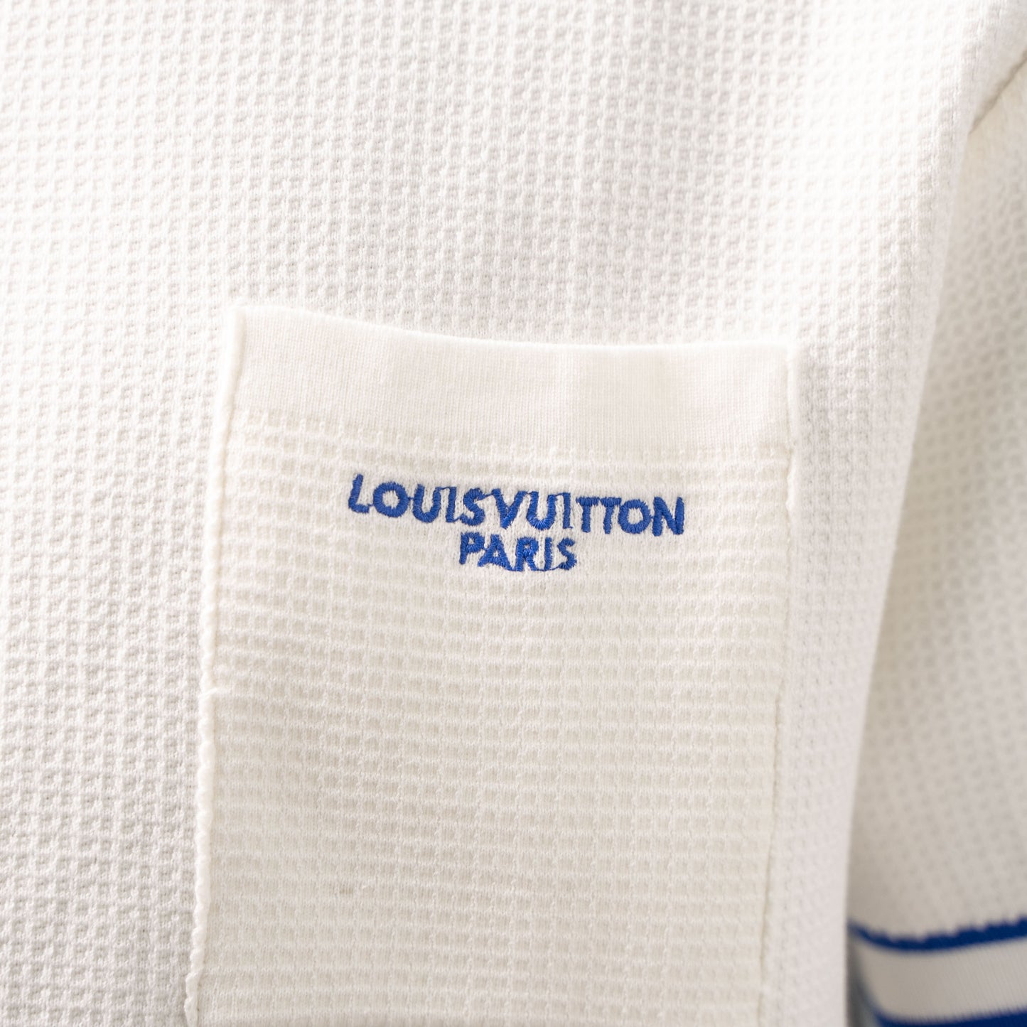 LOUIS VUITTON WAFFLE KNIT POCKET POLO SHIRT– 1:1 HIGH END