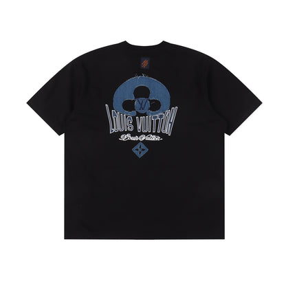 LOUIS VUITTON T-SHIRT - SCHWARZ / WEIß - SUPER CLONE 260g