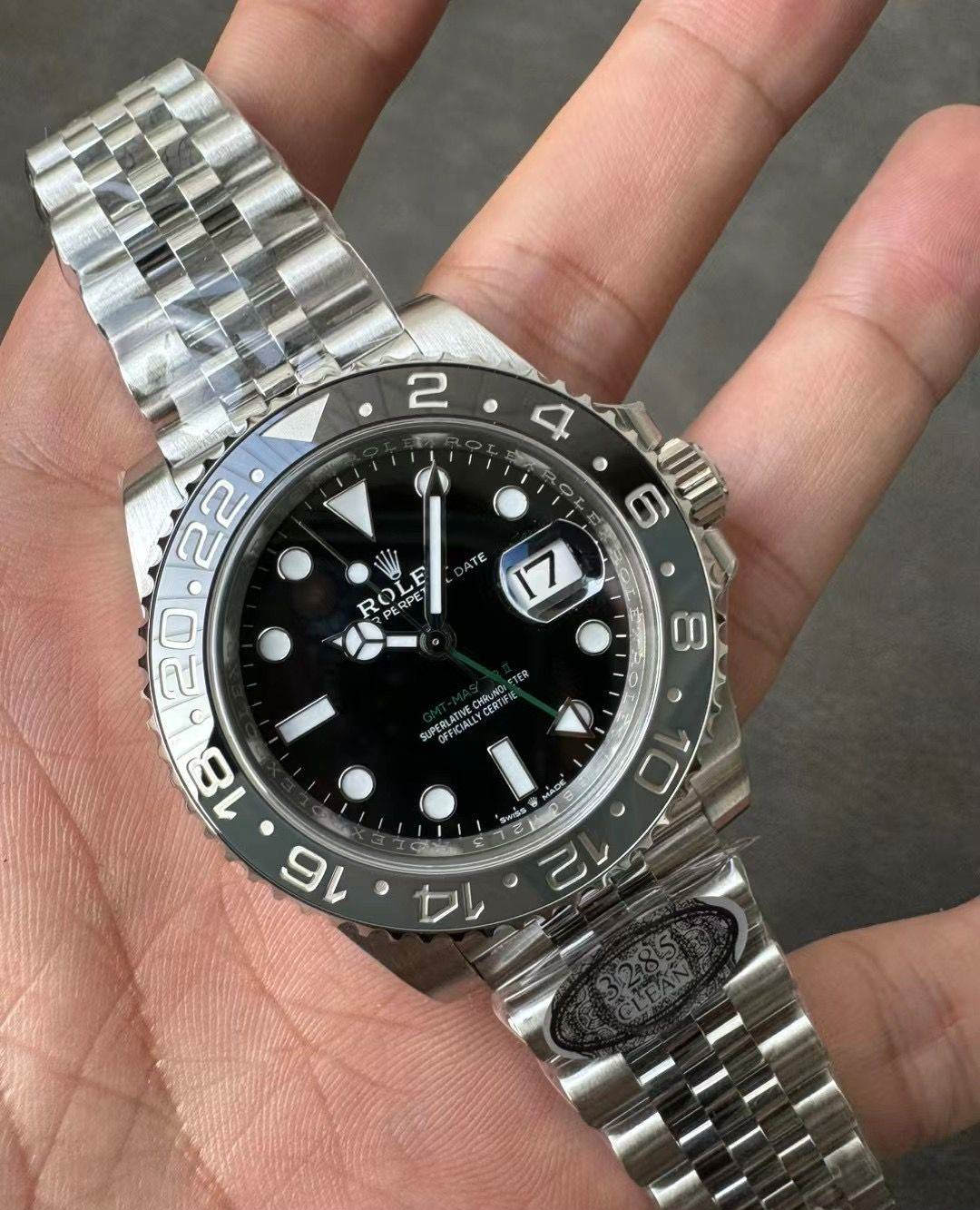 Rolex Datejust 41 mm, cadran gris, lunette plate - SUPER CLONE - MOUVEMENT SUISSE - Bracelet Jubilee