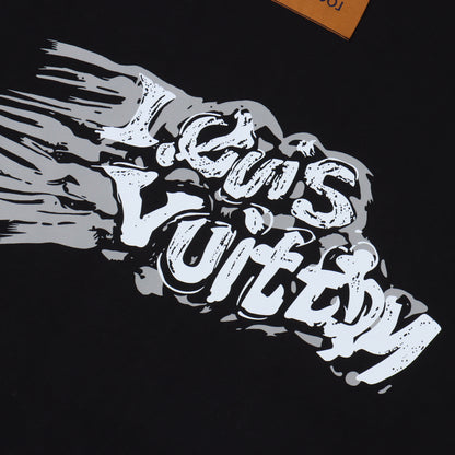 LOUIS VUITTON T-SHIRT - SCHWARZ / WEIß - SUPER CLONE 260g