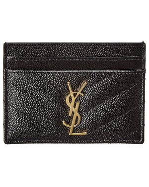 SAINT LAURENT CASSANDRA MATELASSE CARD CASE - 1:1 HIGH END