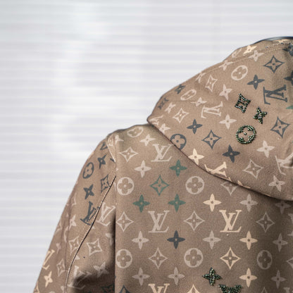 LOUIS VUITTON MONOGRAM BEADED DENIM HOODED JACKET– 1:1 HIGH END