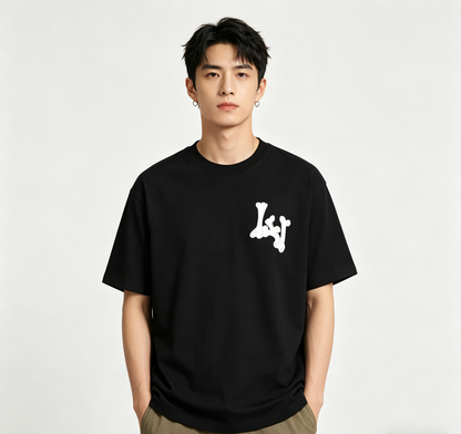 LOUIS VUITTON T-SHIRT - SCHWARZ / WEIß - SUPER CLONE 260g