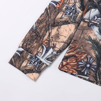 CHROME HEARTS x NIKE x NOCTA LONGSLEEVE – CAMO CROSS EDITION – mit Tags – 1:1 HIGH END
