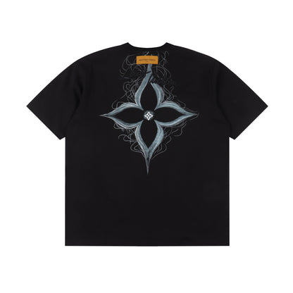 LOUIS VUITTON T-SHIRT - SCHWARZ / WEIß - SUPER CLONE 260g