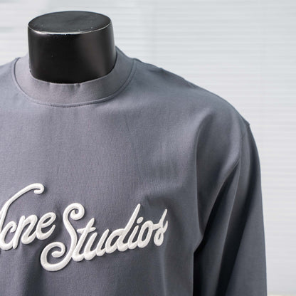 ACNE STUDIOS EMBROIDERED LOGO LONG SLEEVE T-SHIRT – 1:1 HIGH END