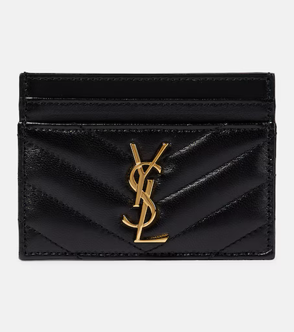 SAINT LAURENT CASSANDRA MATELASSE CARD CASE - 1:1 HIGH END