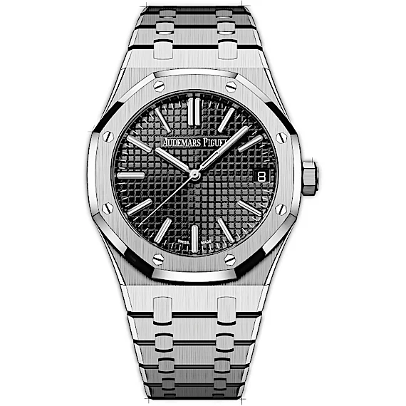 AUDEMARS PIGUET - ROYAL OAK - SILBER BLACK DIAL