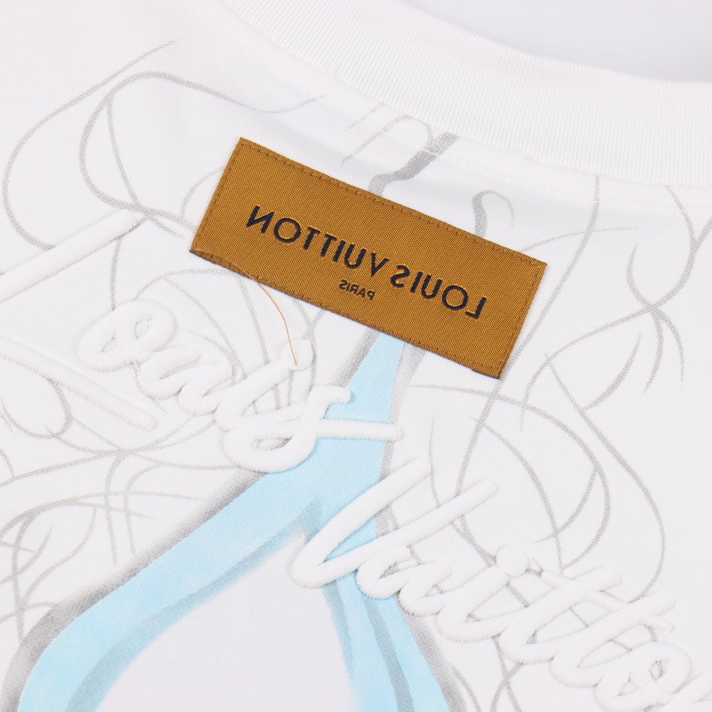 LOUIS VUITTON T-SHIRT - SCHWARZ / WEIß - SUPER CLONE 260g