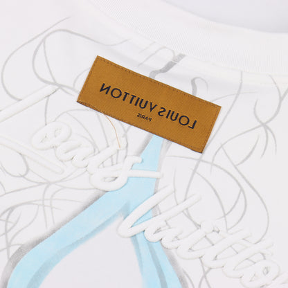 LOUIS VUITTON T-SHIRT - SCHWARZ / WEIß - SUPER CLONE 260g