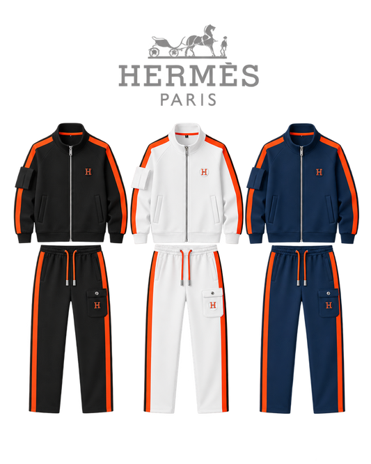 HERMÈS-STYLE TRACKSUIT COLLECTION – JACKE & JOGGINGHOSE – 1:1 HIGH END