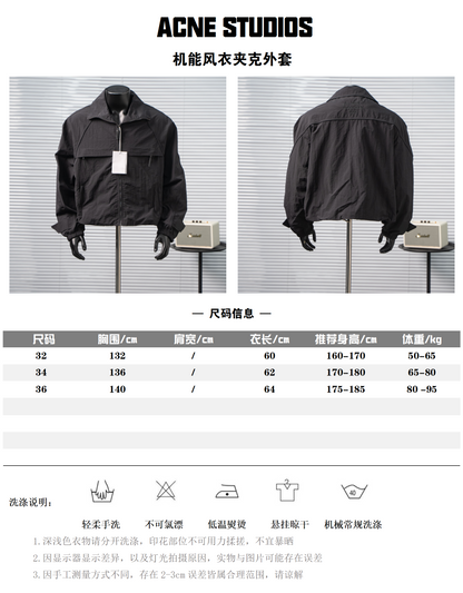 ACNE STUDIOS TECHNICAL WINDBREAKER JACKET – 1:1 HIGH END