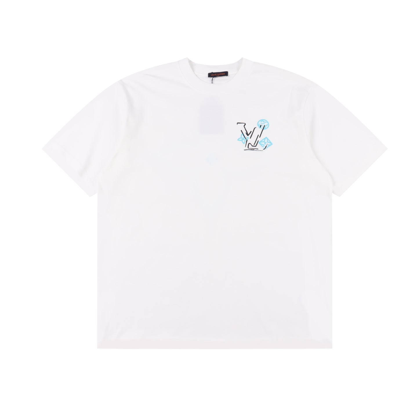 LOUIS VUITTON T-SHIRT - SCHWARZ / WEIß - SUPER CLONE 260g