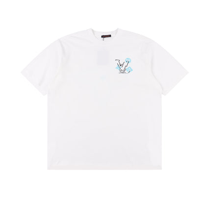 LOUIS VUITTON T-SHIRT - SCHWARZ / WEIß - SUPER CLONE 260g