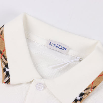 BURBERRY CHECK COLLAR POLO SHIRT – mit Tags – 1:1 HIGH END