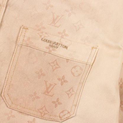 LOUIS VUITTON MONOGRAM DENIM SHIRT JACKET – BEIGE VINTAGE EDITION – mit Tags – 1:1 HIGH END