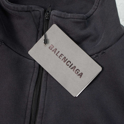 BALENCIAGA BLCG HALF-ZIP HIGH COLLAR SWEATSHIRT – 1:1 HIGH END