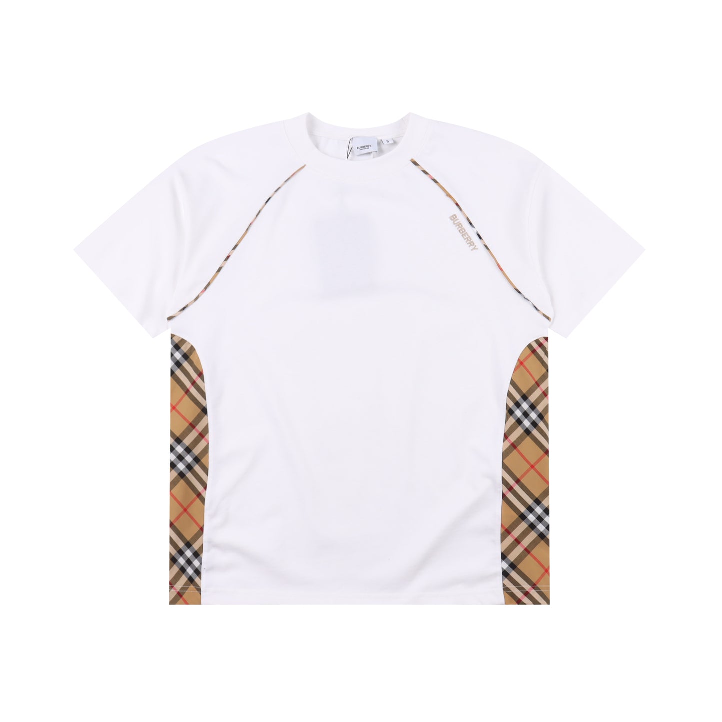 BURBERRY T-SHIRT - SCHWARZ / WEIß - SUPER CLONE 260g