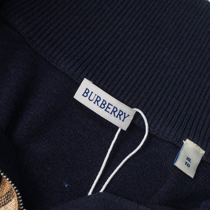 BURBERRY BBR CHECK ZIP KNIT SWEATER – 1:1 HIGH END
