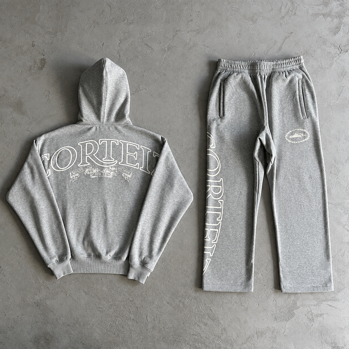CORTEIZ-STYLE HOODIE & LONG PANTS SET – 5 COLORS – HIGH QUALITY 1:1
