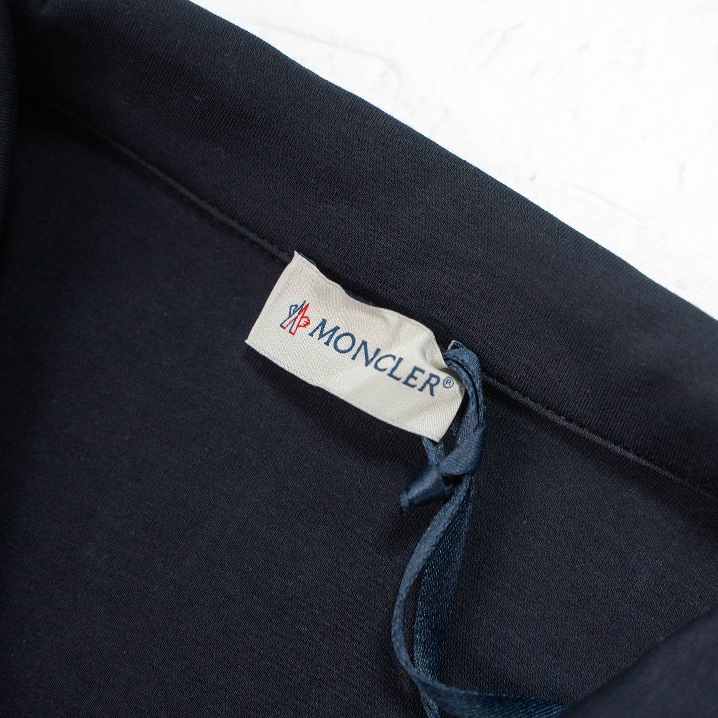 MONCLER LEATHER LOGO HALF-ZIP SWEATSHIRT– 1:1 HIGH END