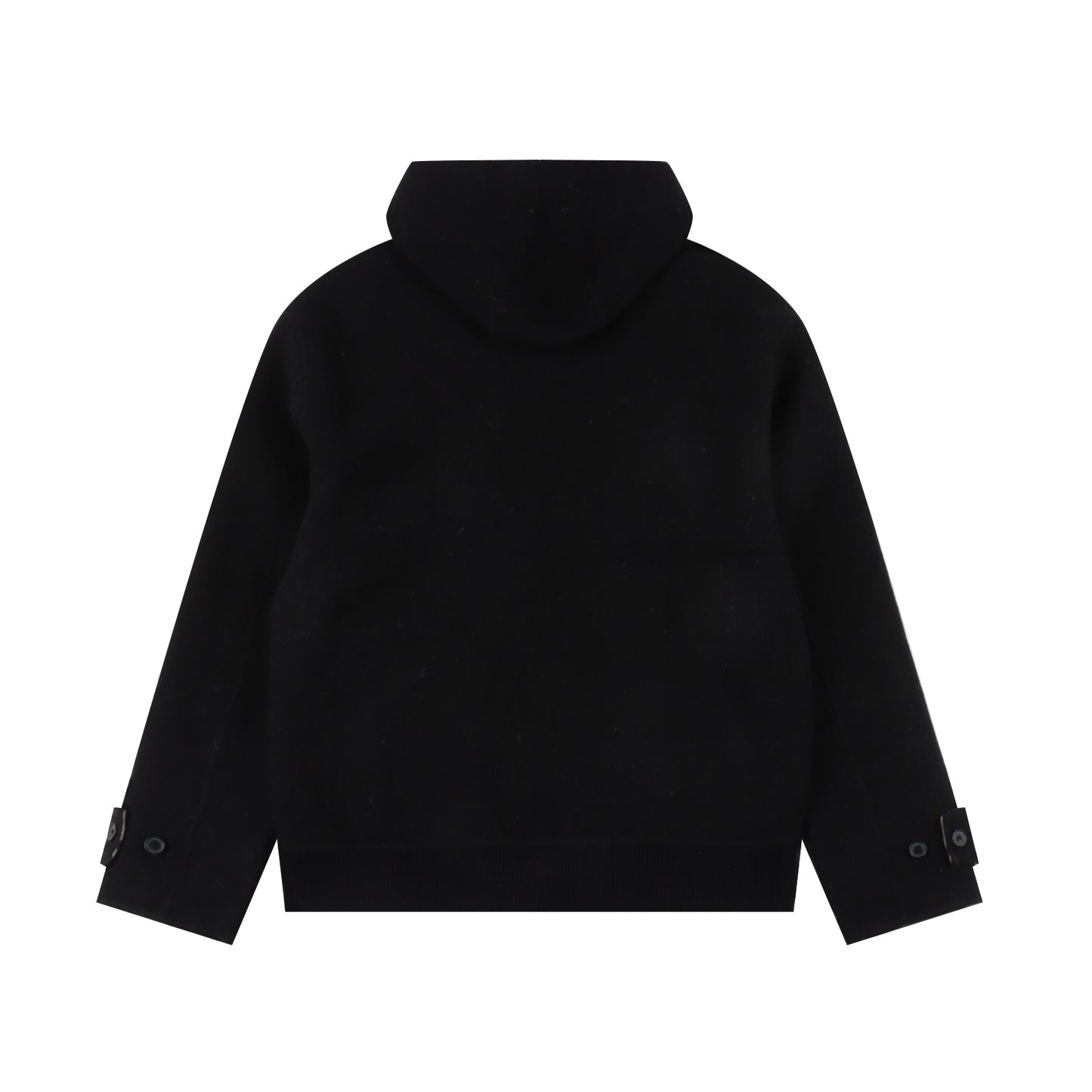 BURBERRY WOOL & LEATHER HOODIE JACKET - SUPER CLONE
