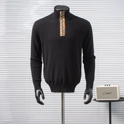 BURBERRY BBR CHECK ZIP KNIT SWEATER – 1:1 HIGH END