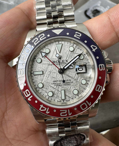 Rolex Datejust 41 mm, cadran gris, lunette plate - SUPER CLONE - MOUVEMENT SUISSE - Bracelet Jubilee