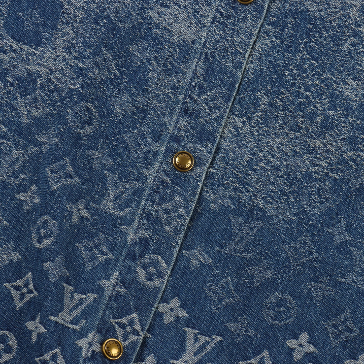 LOUIS VUITTON MONOGRAM DENIM SET – Shirt + Shorts – Blue Vintage Wash – 1:1 HIGH END