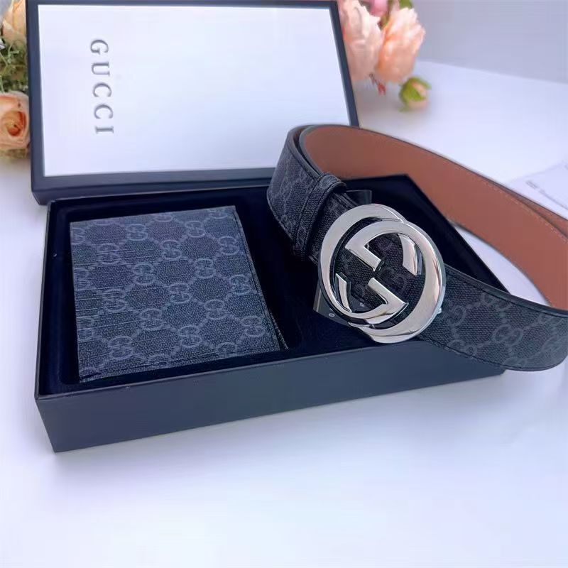 GÜRTEL & WALLET SETS - VERSCHIEDENE MARKEN - OVP MIT BOX