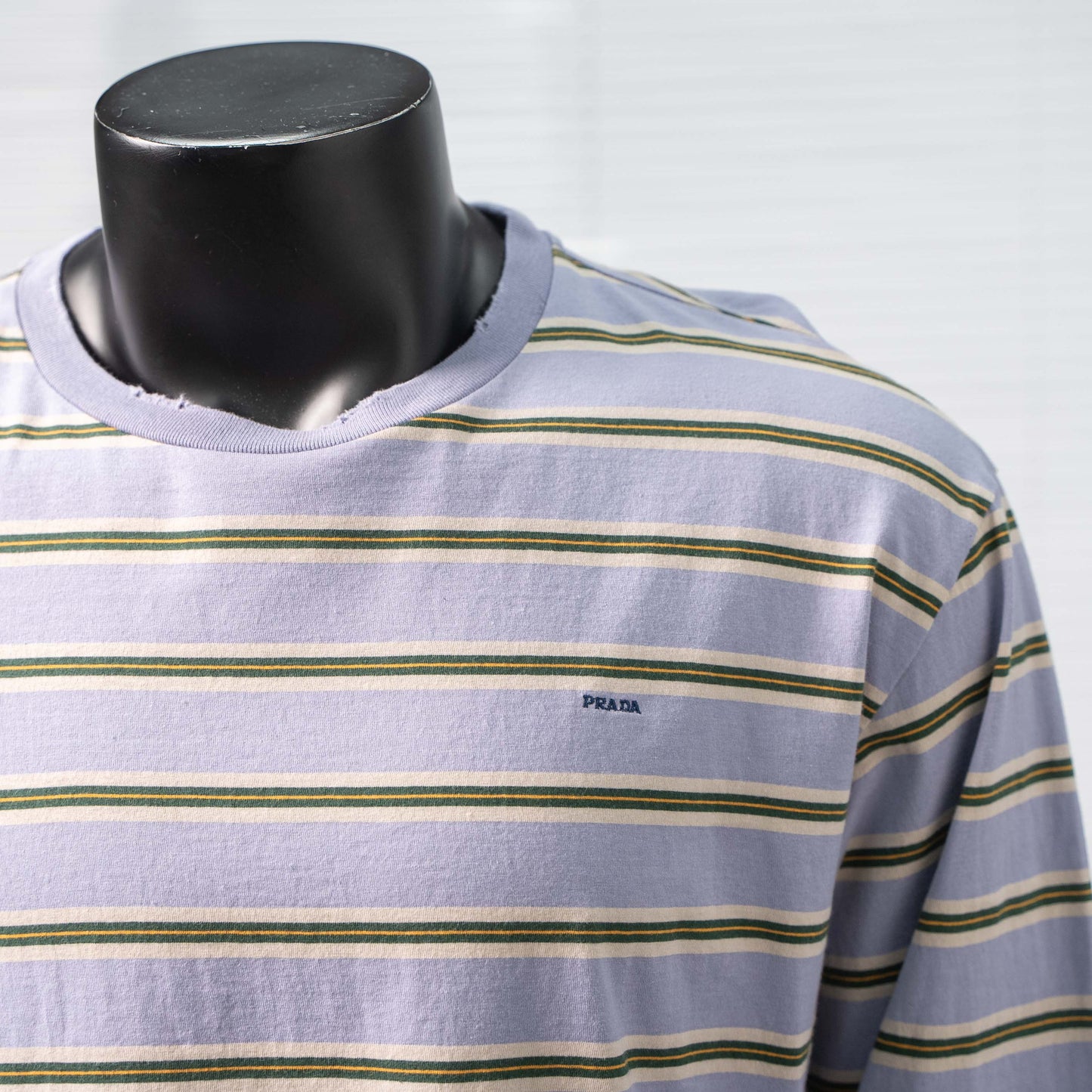 PRADA STRIPED LONG SLEEVE T-SHIRT– 1:1 HIGH END