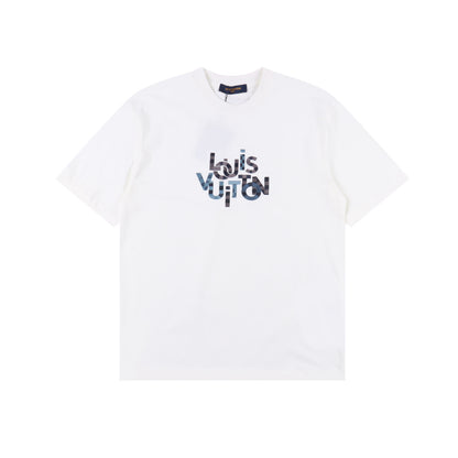 LOUIS VUITTON T-SHIRT - SCHWARZ / WEIß - SUPER CLONE 260g