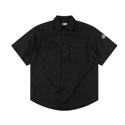 MONCLER DOUBLE POCKET SHIRT – BLACK EDITION  – mit Tags – 1:1 HIGH END